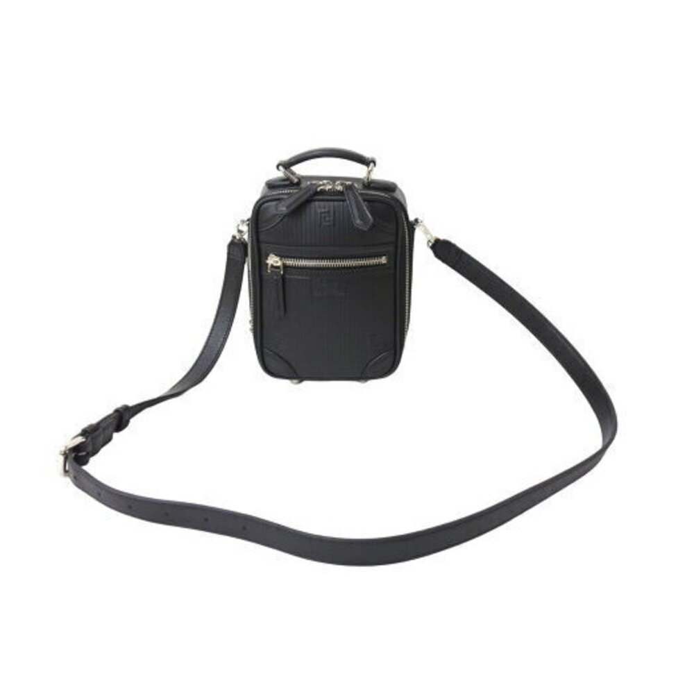 FENDI Shoulder Bag leather black